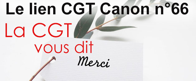 La CGT vous dit MERCI